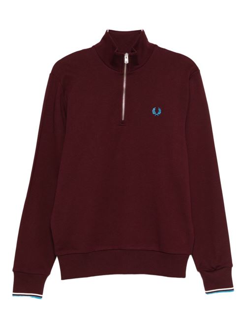 Felpa uomo mezza zip FRED PERRY | M3574Z63